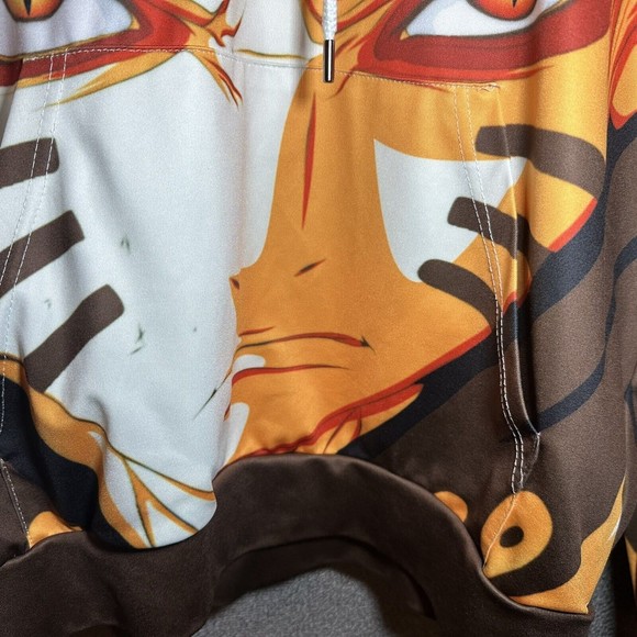 Naruto Anime Hoodie Sweater Unisex Graphic Print Casual Long Sleeve Size XL - Picture 4 of 6